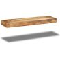 Light Mango Wood Medium Floating Shelf