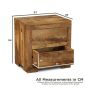 Mango Wood 2 Drawer Small Chest