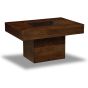 Mango Wood Small Glass Topped Coffee Table
