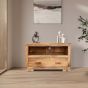 Light Mango Wood 85cm TV Unit - In Stock
