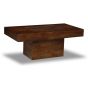 Mango Wood Glass Topped Coffee Table
