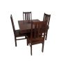 Mango Wood 90cm Cube Dining Table & 4 Mango Wood Dining Chairs