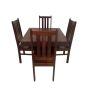 Mango Wood 90cm Cube Dining Table & 4 Mango Wood Dining Chairs