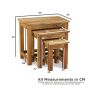 Mango Wood Nest of Tables