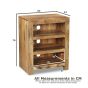 Light Mango Wood Small Hi-Fi Unit