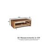 Light Mango Wood Open Coffee Table