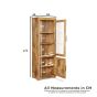 Mango Wood 59cm Display Cabinet - Due 11th May
