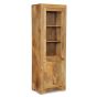 Light Mango Wood Display Cabinet