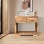 Light Mango Wood 90cm Console Table - Due 22 May