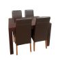Mango Wood 120cm Dining Table & 4 Madrid Dining Chairs