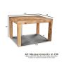Light Mango 120cm Dining Table