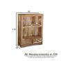Light Mango Wood 85cm Bookcase - In Stock