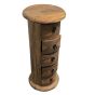 Jali Natural 5 Drawer Slim Drum