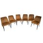 Set of 6 Ochre Henley Velvet Chairs