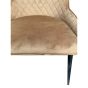 Set of 6 Ochre Henley Velvet Chairs