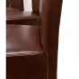 Set of 4 Antique Brown Rollback Chairs (T72)