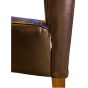 Brown Madrid Leather Dining Chair