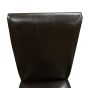 Set of 4 Brown Leather Dining Chairs