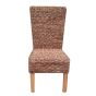 Light Rattan Rollback Dining Chair