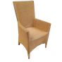 Lloyd Loom Natural Chair with Arm Rest
