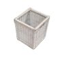 Ex Display White Rattan Basket (T8)