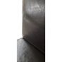 Black Leather Rollback Dining Chair