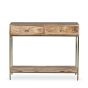 INDG16 - Industrial Gold 100CM Console Table