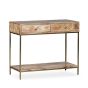 INDG16 - Industrial Gold 100CM Console Table