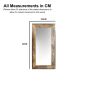 INDG18 - Industrial Gold 120CM Mirror