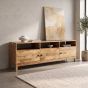 Inset Light Mango 180cm Media Unit - In Stock