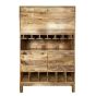 Inset Light Mango Drinks Cabinet 