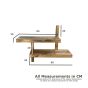 Light Mango Double Shelves - In Stock