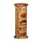 Jali Sheesham - 32cm 5 Drawer Slim Drum - Light - In Stock