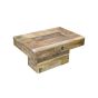 Jali Mango - Light 90cm Pebble Coffee Table
