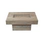 Jali Mango - Natural 90CM Pebble Coffee Table