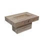 Jali Mango - Natural 90CM Pebble Coffee Table