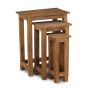 Jali Sheesham Tall Nest of Tables - Natural