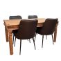 Jali Natural 160cm Dining Table & Henley Faux Leather Dining Chair