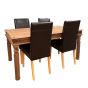 Jali Natural 160cm Dining Table & 4 Barcelona Dining Chairs