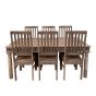 Jali Natural 180cm Dining Table & 6 Jali Natural Dining Chairs