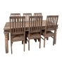 Jali Natural 180cm Dining Table & 6 Jali Natural Dining Chairs
