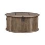 Jali Mango - Natural Round Trunk Coffee Table