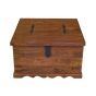 Jali Mango - Honey Square Trunk Coffee Table 