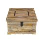 Jali Mango - Light Square Trunk Coffee Table 