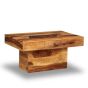 Jali Sheesham - 90CM Pebble Coffee Table - Light - In Stock