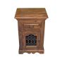 Jali Mango - Honey - Cabinet With Drawer - In Stock