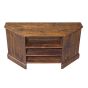 Jali Mango - Honey 114cm Corner TV Unit - In Stock
