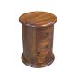 Jali Mango - Honey 3 Drawer Drum - In Stock