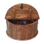 Jali Mango - Honey Round Trunk Coffee Table - In Stock 