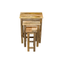 Jali Mango - Light - Tall Nest of Tables